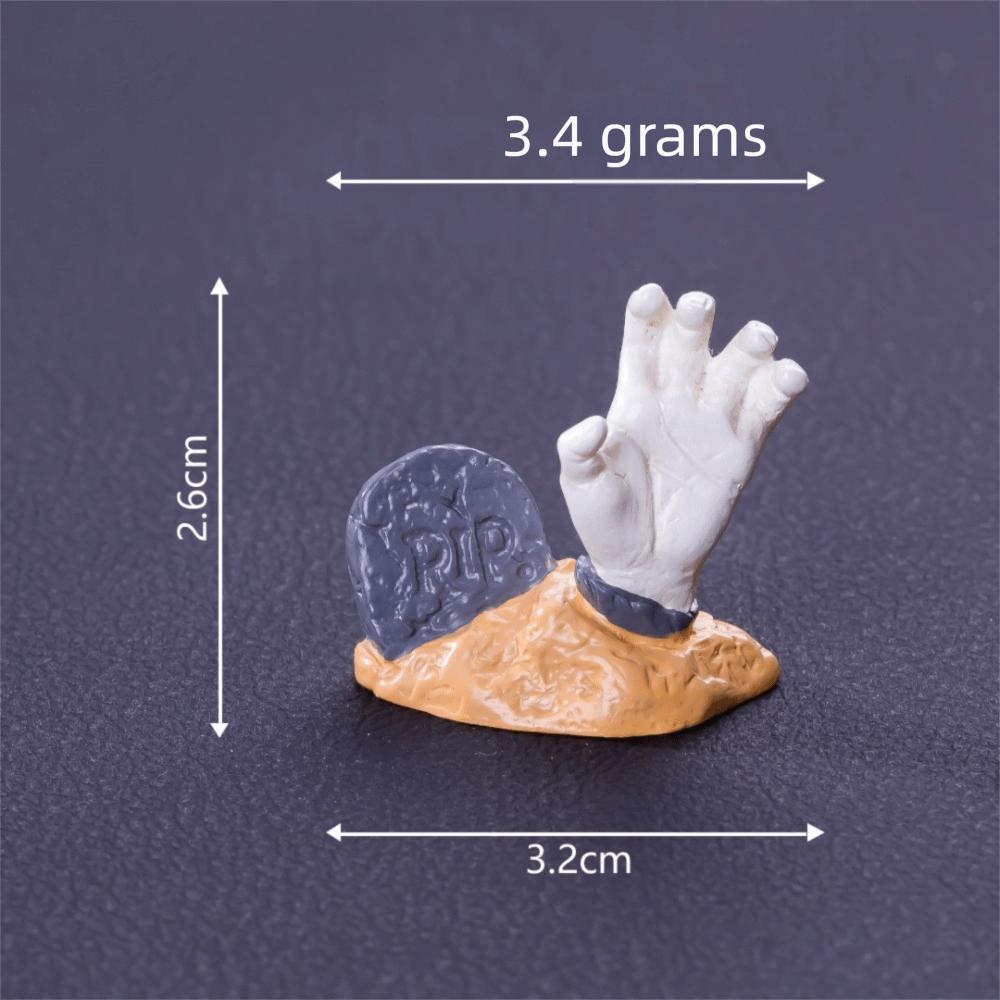 10PCS Horror Style Halloween Pumpkin Decor Mini Size Micro Landscape Miniatures Home Decoration