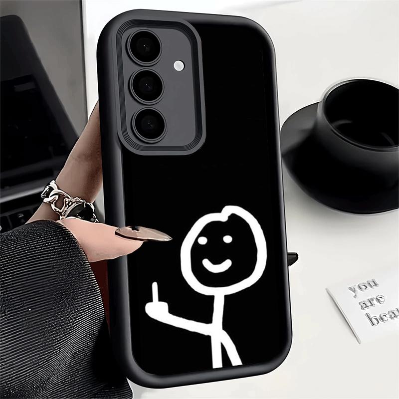 Чехол для телефона Samsung Galaxy A17 A16 A15 A14 A13 Funny Stickman Matchman A56 A36 A26 A55 A35 A25 A54 A34 A24 A53 A33 A23 A07 A0