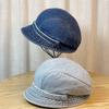 Ковбойская корейская маленькая рыбацкая шляпа женская английская берет с короткими полями можно сложить
