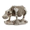 62KD Halloween Themed Resin Skeleton Hippo for Collectors and Holiday Enthusiasts