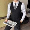 Мужской осенне-зимний деловой повседневный безрукавный жилет