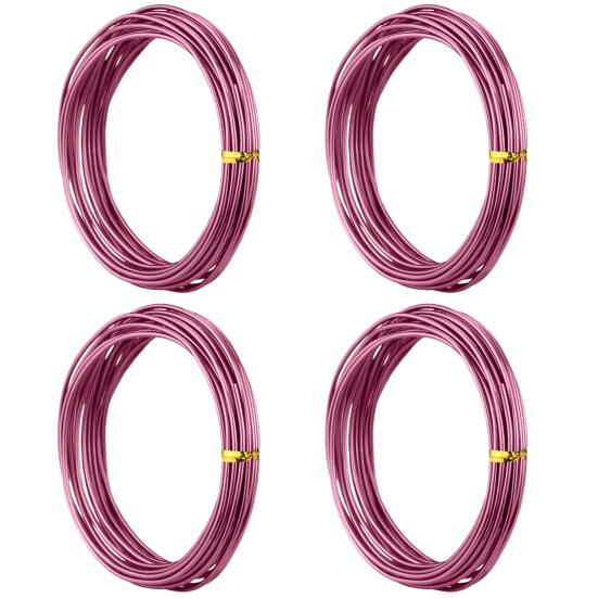 4 рулона 10 м проволока для бонсай анодированный алюминий гибкие цветные самодельные садовые растения