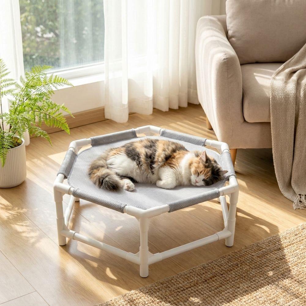 Removable Cat Elevated Bed Folding Pet Cool Nest Cat Sofa Bed Cat Sleeping Bed  Outdoor