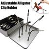12/1PC Magnetic Crocodile Clip Flexible Crocodile Clip Set Model Coloring Clip Painting Display Stand Base Bracket