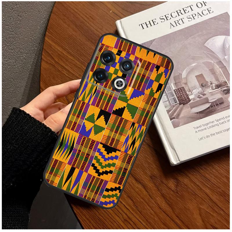 African Wax Fabric For OnePlus 13R 10R 12R 10T 8T 13T 11 12 13 15 Case For OnePlus Nord 5 CE 2 3 4 Lite N20 N30