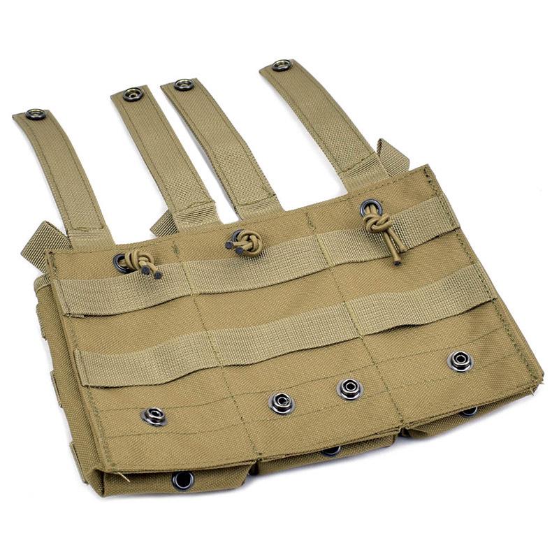 Тактический жилет Military Fan Molle с тройным подсумком - Многофункциональный аксессуар и подсумок для магазина M4