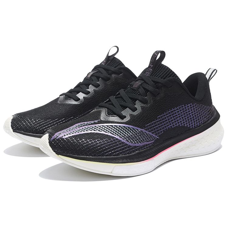 Li Ning Red Rabbit 5 Pro Non-Slip Wear-Resistant Low-Top Running Shoes Women Running Shoes Black ARMS004-16