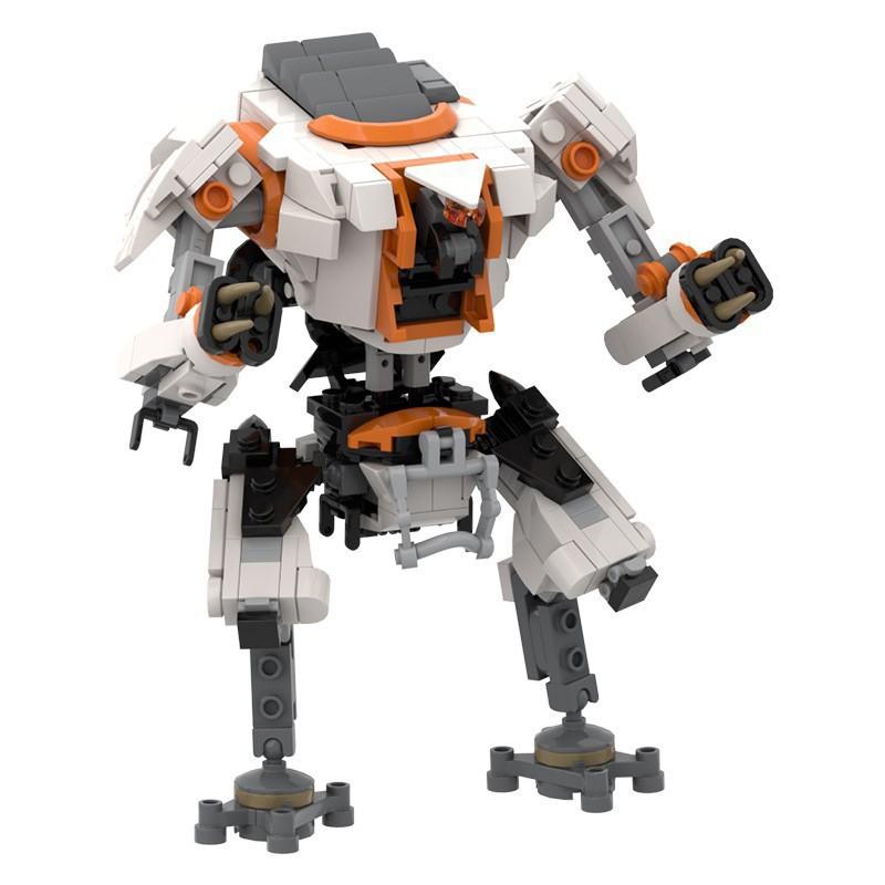 Строительный блок M, совместимый с Lego Creative, Меха-Жнец из Titanfall 2, Фигурка, Периферия, Китайские Модельные Игрушки