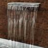 59.1" x 4.5" x 3.1" Stainless Steel Decorative Waterfall Pool Fountain For Garden Pond Indoors And Outdoors