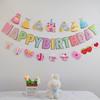 Colorful Happy Birthday Flag Decoration for Baby's First Birthday Photoshoot