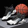 Basketball Shoes Men's Shoes Outdoor Sports Shoes Men's Shock-Absorbing High-Top Student Practical Sneakers Mesh Breathable Casual Shoes