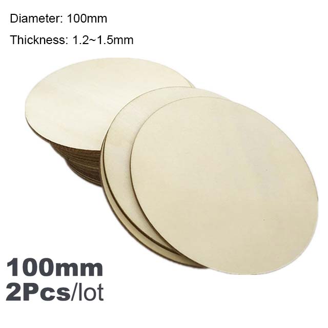 Diameter 1-10cm Natural Unfinished Round Wood Slices Circles Discs for DIY Wood Craft Painting Christmas Ornament Decoration