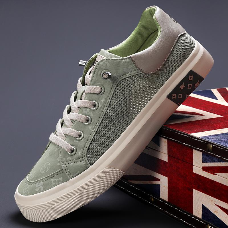 Новая весенняя мужская обувь, модная обувь, мужская парусиновая обувь, корейская универсальная модная повседневная обувь, дышащая удобная обувь