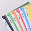 A4 Transparent Color Plastic Rotating Clip Folder with Pull Rod for Students and Office Use