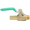 G1Celsius4   Male to 8Celsius10Celsius12mm Hose Barb   Valve Green Lever Handle Thicken Brass Valve(8mm)