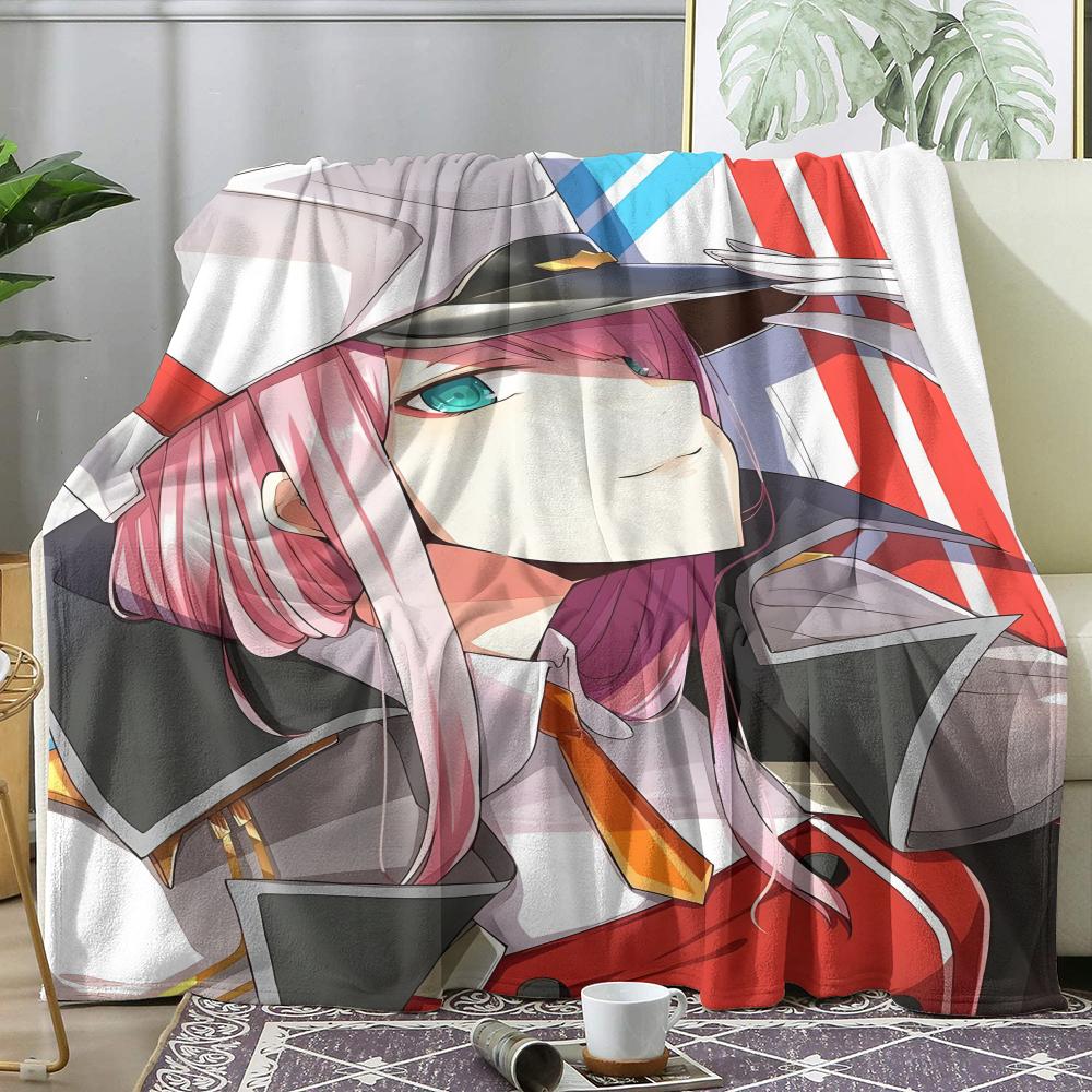 D-Darling In The Franxx Плед Мягкий Фланелевый Плед Летний Кондиционер Плед Легкий Прохладный Плед Для Сна На Диван Кровать Диван Путешествие