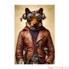 Retro Steampunk Cat Wolf Astronaut Rabbit Poster Art Canvas Painting Funny Animal Tiger Gorilla Poster Living Room Home Decor