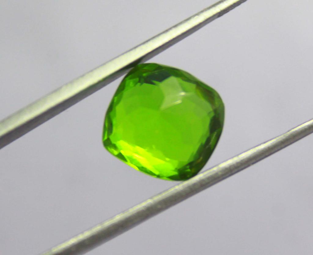 7.90 Carat Exclusive Offer Yellow Alexandrite Cushion Shape Certified Russia Gemstone SN503