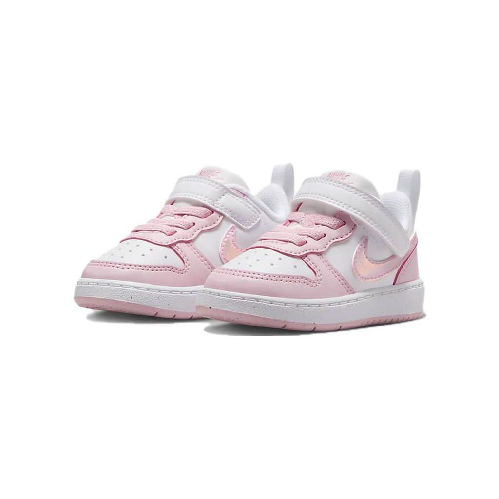 Nike Court Borough Low Recraft TD Pink Foam White Baby Sneakers DV5458-105