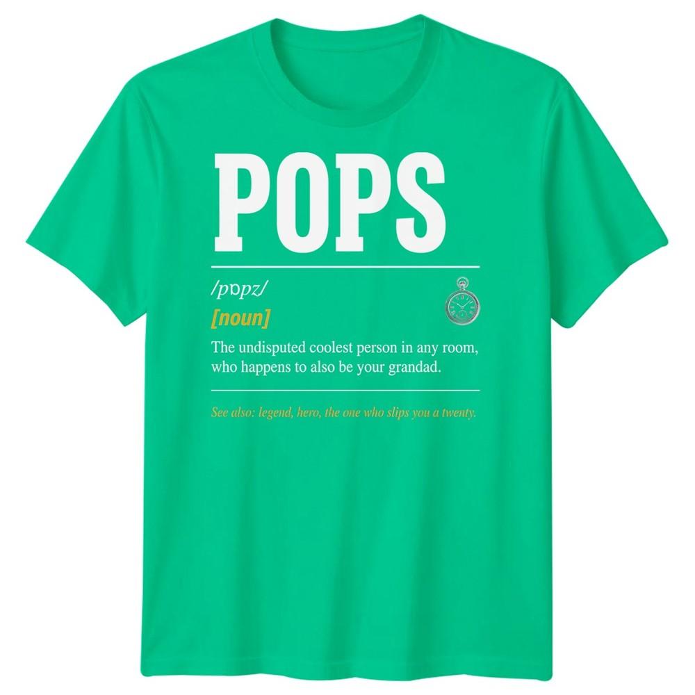Pops Definition Unisexs T Shirt Grandad Grandpa Gift Fathers Day Graphic Tee