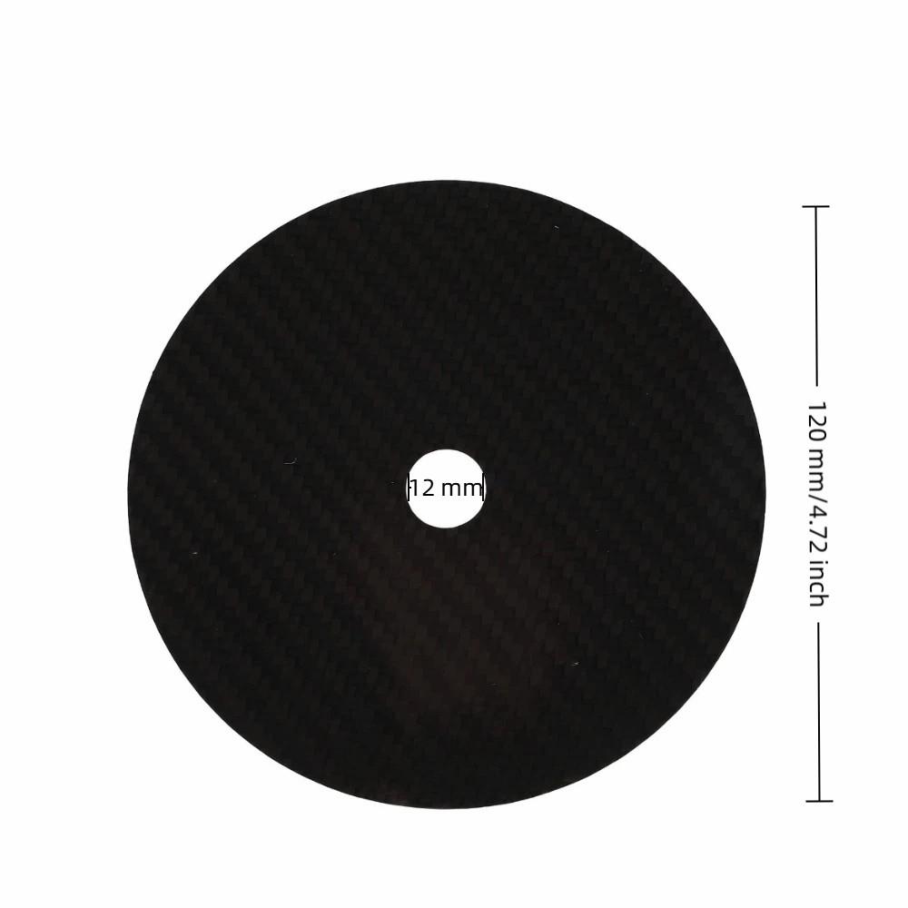 120*0.2mm Disc Stabilizer Carbon Fiber Made CD DVD Stabilizer Durable CD Tuning Pad for CD Player