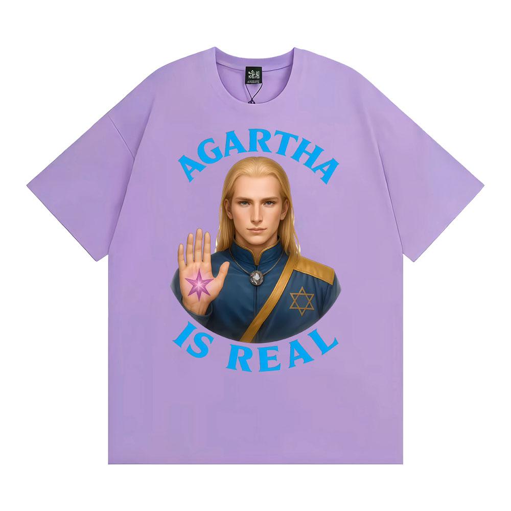 Agartha Is Real Classic Graphic Tshirts Unisex WOMEN Fashion Vintage Short Sleeve T Shirt Summer Oversized Cozy Tshirt Streetwear