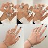 Unisex Punk Disco Chain Alloy Ring - Open Design for Index Finger