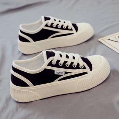 Женская парусиновая обувь весна/лето 2024 г.: Универсальные, плоские, белые, дышащие, популярные среди студентов.