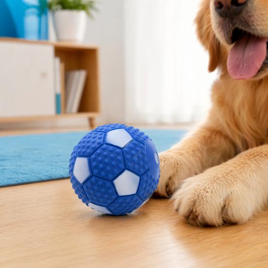 Dog Toy with Sound Ring Made From Flexible Blue 1 Pc
