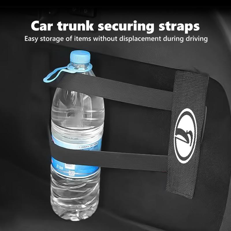 For Lada Car Logo Back Rear Trunk Storage Mesh Fixed Straps Interior Storage Accessories Vesta Granta Largus Vaz Samara Vesta WW5