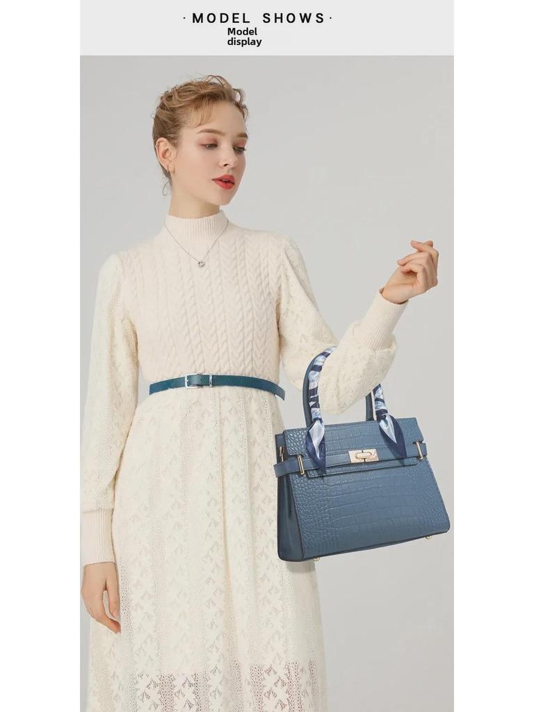 Mother's Day Gift Soft Leather Handbag for Middle-Aged Women - 2025 Spring/Summer Collection