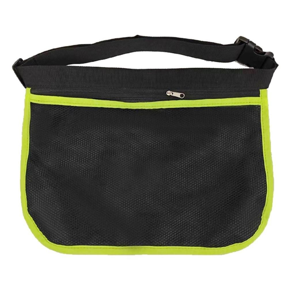 High Elasticity Tennis Ball Holder Bag Mesh Material Adjustable Band Ball Waist Pouch Elastic Fabric Breathable