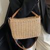 Fashion Versatile High-end Sense Woven Portable 2025 New Trend Beach Vacation Wind Out Messenger Small Square Bag