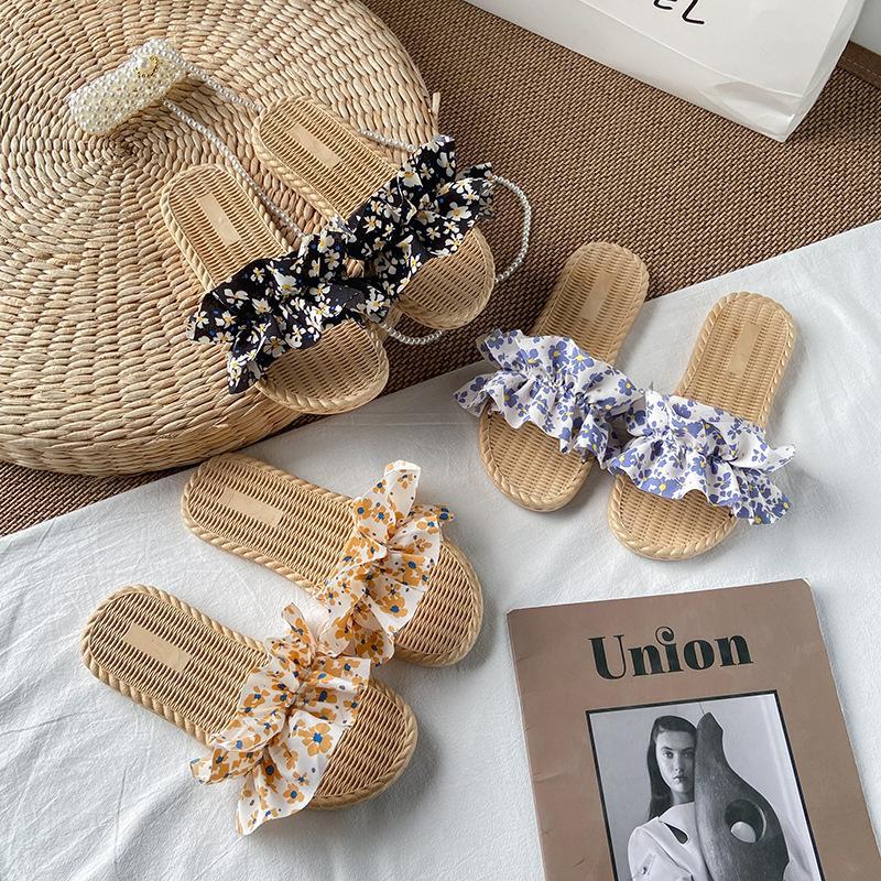 Женские летние тапочки, наружные, новые модные, дикие, сетчатые, красные, с ветровыми цветами, праздничные, пляжные, сказочные туфли, легкие, нескользящие, дышащие