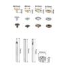 Uxcell Leather Snap Fastener Metal Press Stud Button Tool with 4 Setters and Storage 60 Sets for Clothing and Leather Sewing Kit, Box, 10mm,
