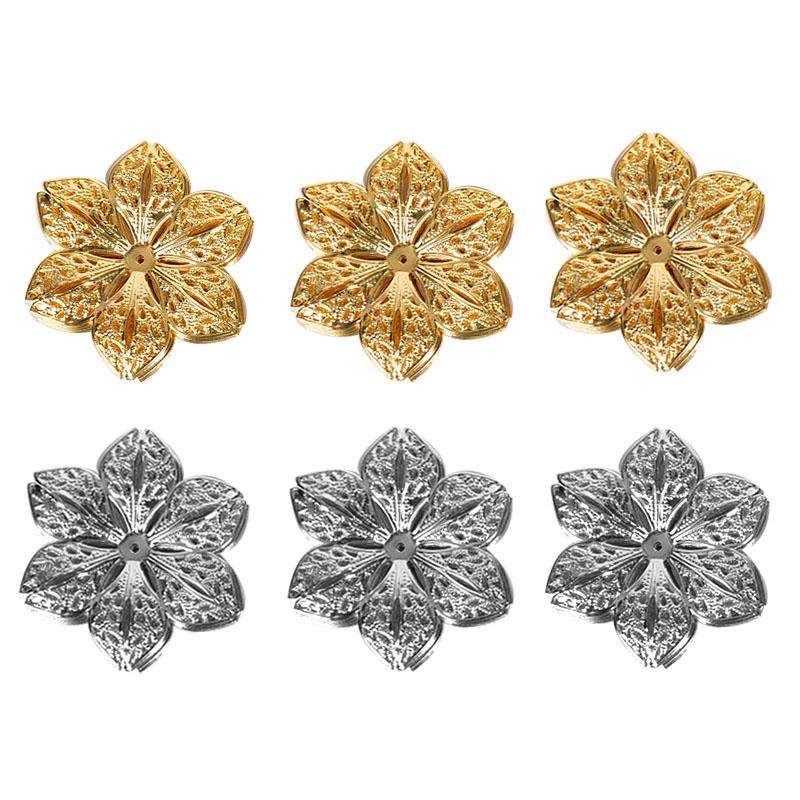 50шт / набор филигранных цветков для DIY