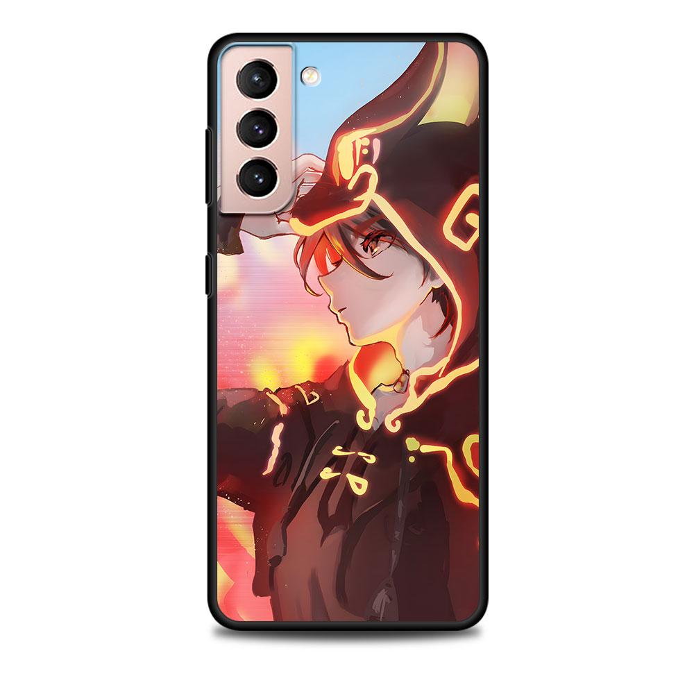 Чехол Gaming Genshin Impact для Samsung Galaxy S23 S21 S22 S20 FE S9 S10 S24 Ultra S10e S9 Plus, мягкий черный чехол-бампер из ТПУ