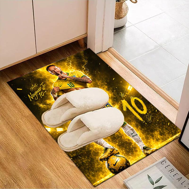 Lucky Football Neymar Journey Rug Game Carpet, Floor Mat for Bedroom Living Room Entryway Rug, Home Decor Idea Gift for Christmas birthday