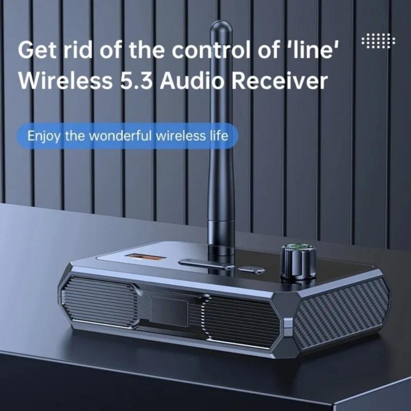Аудиоприемник Bluetooth-совместимый 5.3 Беспроводной адаптер для цифрового оптического 3,5 мм USB MP3-плееров Тип C Зарядка