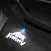 YOTA6 Для Suzuki Jimny Эмблема Носорога JB43 JB23 JB64 JB74 Свет в Дверь Автомобиля Лампа Приветствия Беспроводной Лазерный Проектор Авто Декор HD