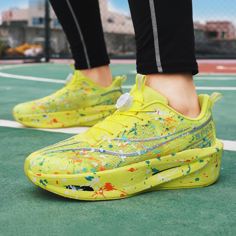 Youth style shoes Lightweight Breathable Running Shoes Boys Low-Cut Training Sneakers With Mesh Upper Cushioned Sole