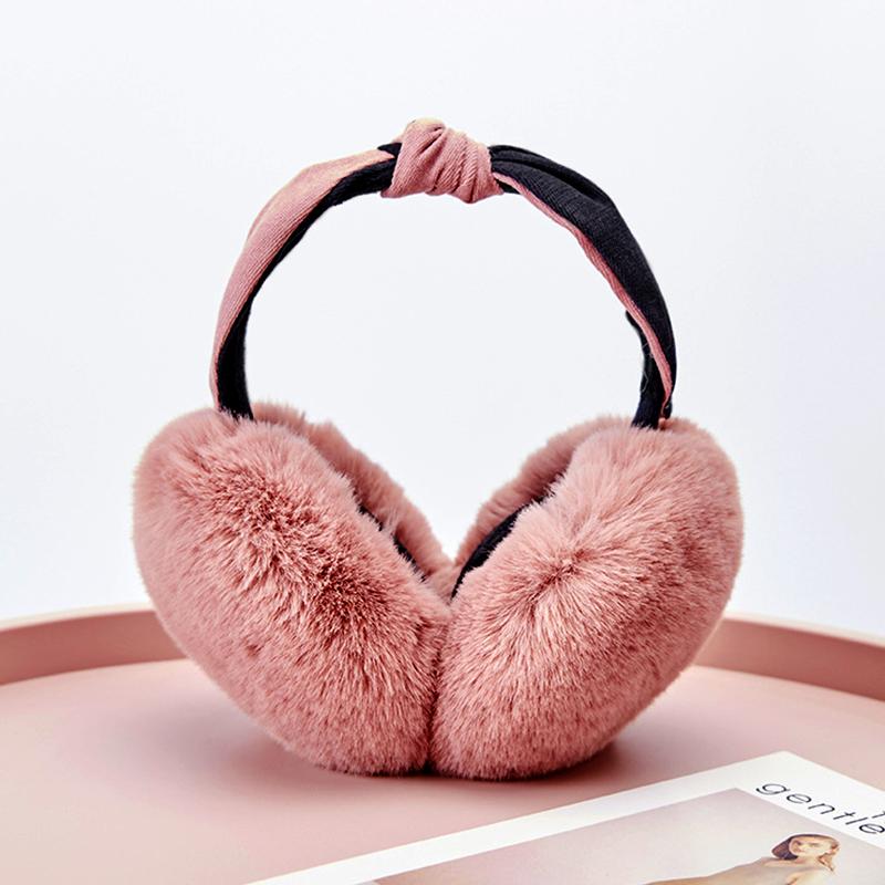 1 шт. модные складные наушники мягкие плюшевые обручи для волос имитация меха кролика ушные вкладыши