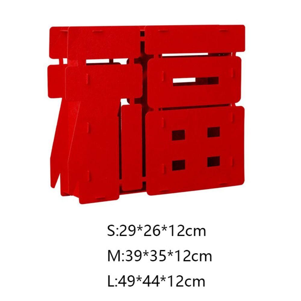 Войлок Весенний Фестиваль Фу Персонаж Орнамент DIY Сцена Макет Украшения Свадьба