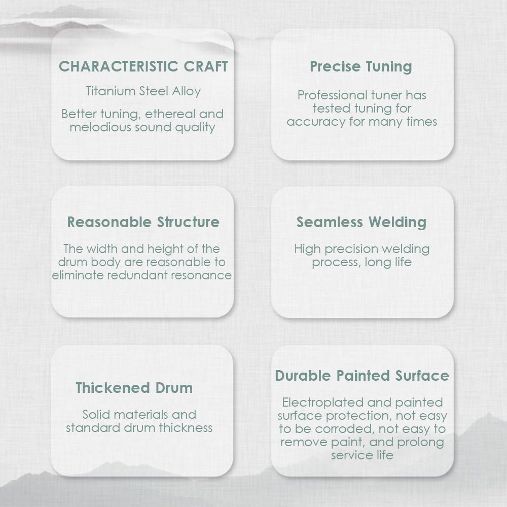 10-дюймовый стальной барабан для языка, 11 нот, хэндпан-барабан с барабанным молотком, выбор пальцев, перкуссия для