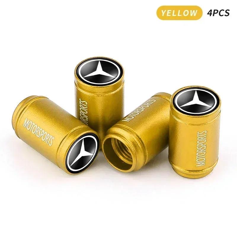 AABGZ1 For AMG Car For Mercedes Benz AMG 4pcs Creative New Anti Theft Valve Tire Cap Sport For Mercedes Benz W212 W213 W205 W177 W247 W