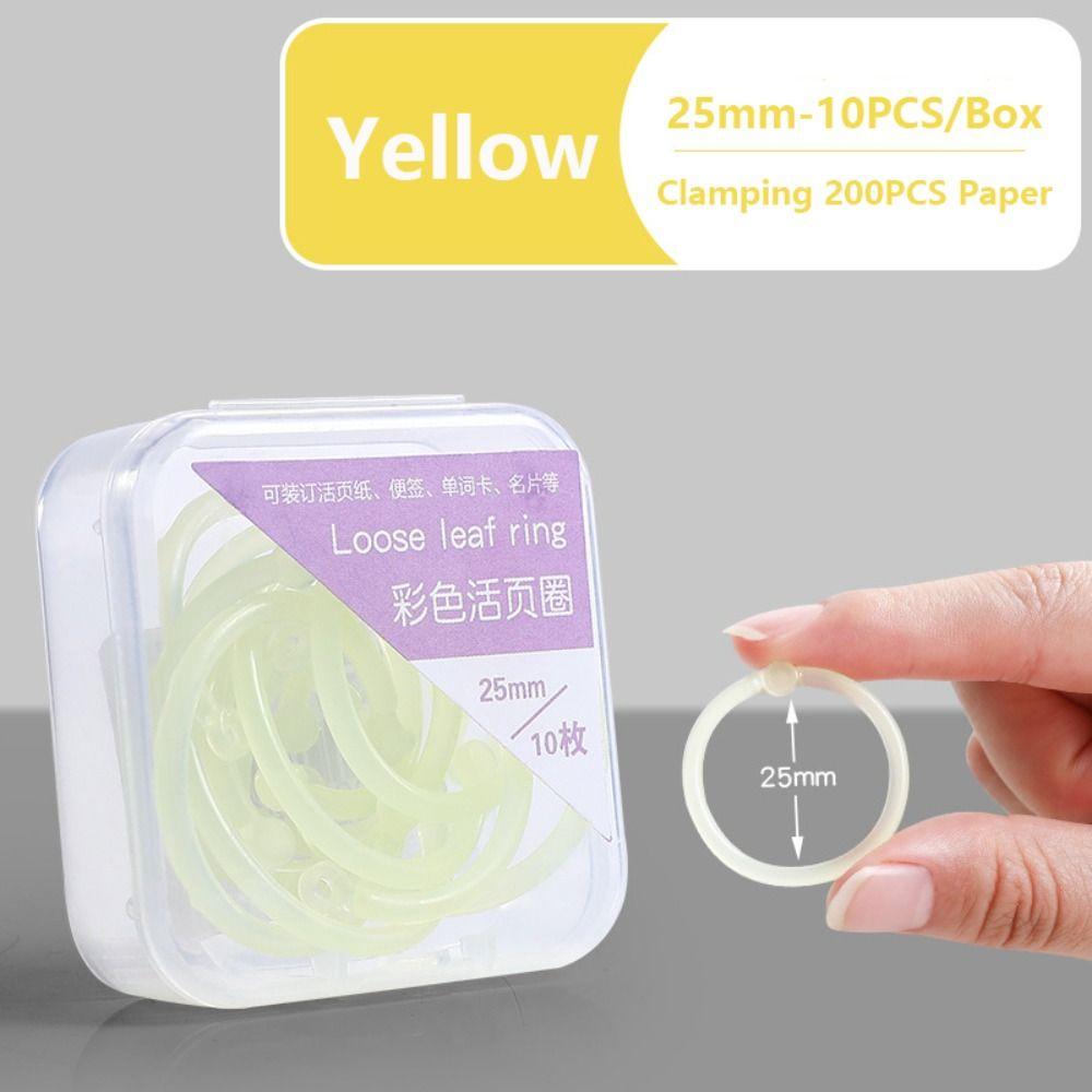DIY Loose Leaf Paper Buckle Multi-Function Loose-leaf Book Hoops  School Office