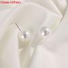 5Pairs/10Pairs/12Pairs Women Fashion Wedding Engagement Round Shape Elegant Ear Stud Pearl Earrings