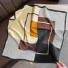 Fashion Print Satin Scarf Women Luxury Brand Neckerchief Wraps Designer Shawl Square Bandana Girls Headwear Head Hair Scarves