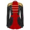 Womens Skirted Leotard Bodysuit Long Sleeve Circus Ringmaster Dress Theme Party Costume
