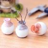 Qatronli Mini Vaza Kichik Og'izli Vaza Guldon Bog' Bezagi DIY Mikro Landshaft Stol Bezagi Uy Bezash Aksessuarlari
